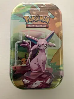 Pokemon TCG Prismatic Evolutions Mini-Tin Espeon Factory Sealed - Image 1