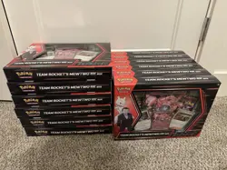 Pokemon TCG: Team Rocket's Mewtwo ex Box Lot of 12 - Image 1