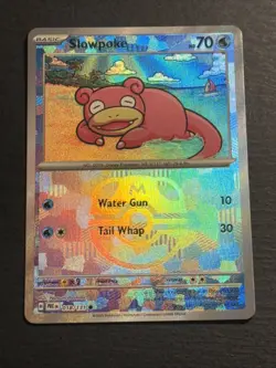 Slowpoke 18/131 Pokemon TCG Prismatic Evolution Master Ball Reverse Holo Foil NM - Image 1