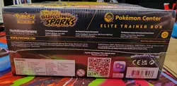 Pokemon TCG Surging Sparks ETB Pokemon Center Exclusive SEALED Elite Trainer Box - Image 3