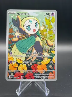 Meloetta 026 Illustration Full Art Rare Black Star Promo Pokemon NM Battle Deck - Image 1
