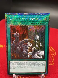 Pantheism of the Monarchs (Platinum Secret Rare) RA04-EN261 Yugioh Stampede LP - Image 1