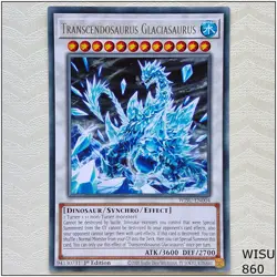 Transcendosaurus Glaciasaurus - WISU-EN004 - Rare 1st Edition Yugioh - Image 1