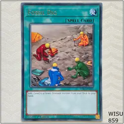 Fossil Dig - WISU-EN055 - Rare 1st Edition Yugioh - Image 1