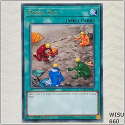 Fossil Dig - WISU-EN055 - Rare 1st Edition Yugioh - Image 1