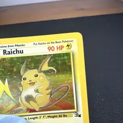 Raichu 14/62 Holo Fossil Pokemon Card TCG WOTC MP* - Image 4