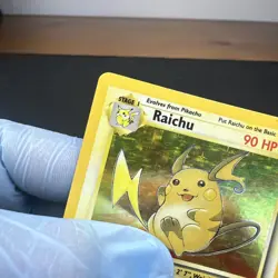 Raichu 14/62 Holo Fossil Pokemon Card TCG WOTC MP* - Image 5