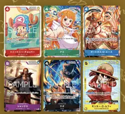 One Piece Mcdonald's 2025 Promo Card Complete Set Nami Luffy Chopper Ace JP - Image 3