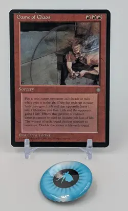MTG Magic the Gathering Card LP - Ice Age Game Of Chaos - Image 1