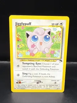 Pokemon TCG Jigglypuff Southern Islands 8/18 Vintage Promo Card A - Image 1