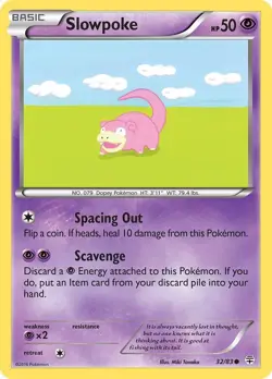 Slowpoke Common Generations 32/83 NM English Pokemon Card - Image 1