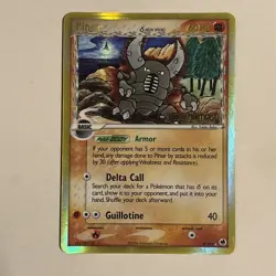 2006 Pokemon PINSIR Ex Dragon Frontiers REVERSE HOLO Misprint ERROR Card 9/101 - Image 1