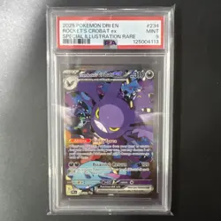 PSA 9 MINT Team Rocket's Crobat ex 234/182 SIR Destined Rivals 2025 Pokemon Card - Image 1