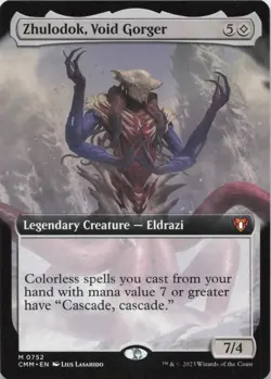 Zhulodok, Void Gorger (Extended Art) M Commander Masters 752 - LP MTG - Image 1