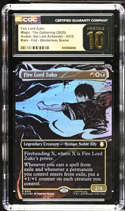 FIRE LORD ZUKO Avatar The Last Airbender Borderless Foil CGC Pristine 10 MTG - Image 1