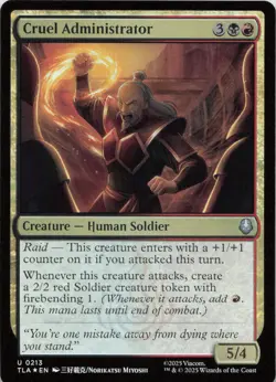 Cruel Administrator - FOIL - U Avatar: The Last Airbender 213 - MTG - Image 1