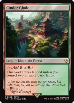 Magic The Gathering MTG CINDER GLADE Final Fantasy NM Near Mint - Image 1