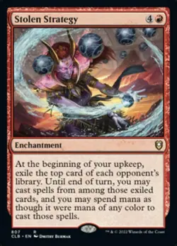 x1 Stolen Strategy - Deck Exclusive R MTG Commander Legends: Battle for Baldur's - Image 1