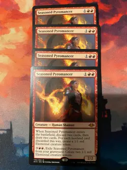 MTG Modern Horizons 1 Seasoned Pyromancer x 4 - Image 1