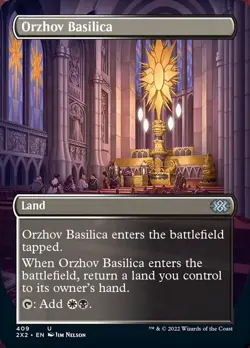 Orzhov Basilica (Borderless Alternate Art) [Double Masters 2022] - Image 1