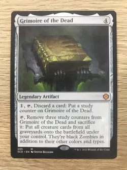 Grimoire of the Dead MTG Magic the Gathering Card NM Mint Starter Commander SCD - Image 1