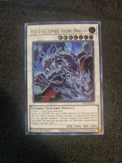 YuGiOh Red-Eyes Zombie Necro Dragon Ultra Rare 1st Edition GFP2-EN133 - Image 1