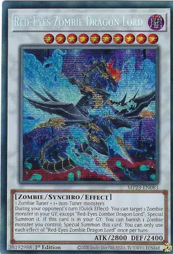Red-Eyes Zombie Dragon Lord x1 MP23-EN083 Secret Rare Yugioh - Image 1