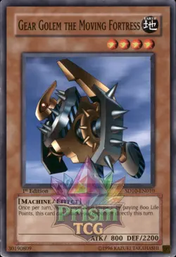 1st Ed Gear Golem the Moving Fortress SD10-EN010 Yugioh - Image 1