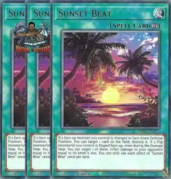 Yugioh! 3x Sunset Beat PHRE-EN055 Rare 1st Ed NM - Image 1