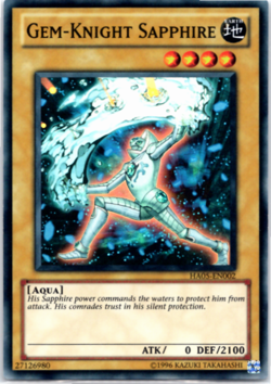 Gem-Knight Sapphire - HA05-EN002 - Super Rare Yugioh - Image 1