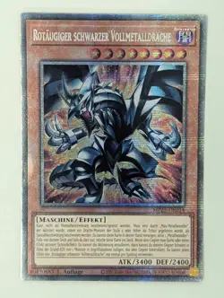 Rotaugiger schwarzer Vollmetalldrache MP25-DE014 StarlightRare Deutsch NM YUGIOH - Image 1