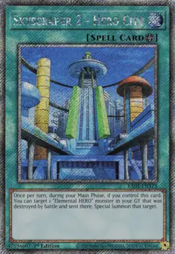 Yugioh Skyscraper 2 - Hero City RA03-EN175 - Platinum Secret Rare - Image 1