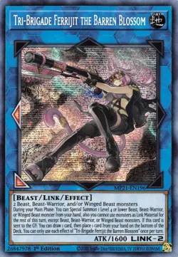 Tri-Brigade Ferrijit The Barren Blossom MP21-EN196 Secret Rare 1st Ed Yugioh - Image 1