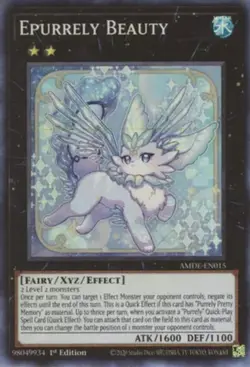 1x (NM) Epurrely Beauty - AMDE-EN015 - Super Rare - 1st Edition YuGiOh - Image 1