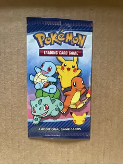 Pokemon 25th Anniversary 2021 McDonalds Happy Meal Promo Empty Pack NO CARDS NM - Image 1