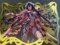 Goddess Story Gold METAL Card - Random Serial Number #/100! Anime Bikini Albedo - Image 1
