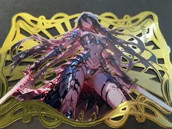 Goddess Story Gold METAL Card - Random Serial Number #/100! Anime Bikini Albedo - Image 2