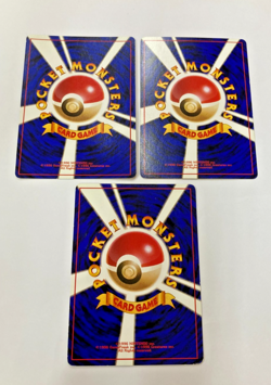 Auth Pokemon Card Blastoise Wartortle Squirtle Old Back Japanese 3set from Japan - Image 2