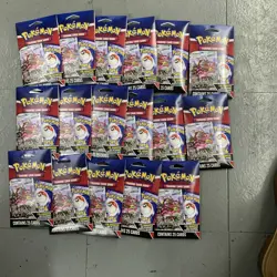 LOT 17x Pokemon TCG Mystery Pack w/ 1 Foil Guaranteed 2024 NEW 425 CARDS - Image 1