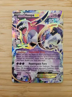 Hoopa EX 36/98 Ancient Origins NM Ultra Rare Pokemon Card - Image 1
