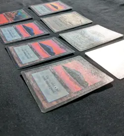 MAGIC THE GATHERING LIMITED EDITION BETA LOT of 8 lands - Image 5