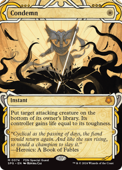 Condemn (Showcase) [Foundations Special Guests] Near Mint - Image 1