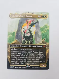 Gishath, Sun's Avatar (Borderless) The Lost Caverns of Ixalan Regular - Image 1
