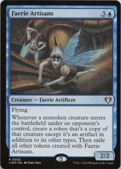 Faerie Artisans R Commander Masters 92 NM MTG - Image 1