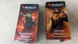 Magic the Gathering - United Assault and Lightning Aggro Challenger Decks - Image 1