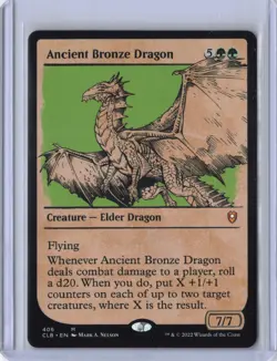 Ancient Bronze Dragon (Showcase) Commander Legends: Battle for Baldur's Gate NM - Image 1
