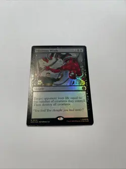 Villainous Wrath Prerelease Promo Foil NM MTG IN HAND SHIPS TODAY - Image 1