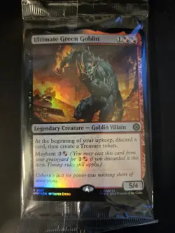 Ultimate Green Goblin NM FOIL SEALED PRERELEASE Spider-Man MTG FREE SHIPPING - Image 1