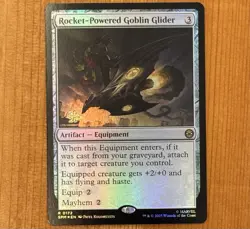 Rocket-Powered Goblin Glider [Prerelease] R 0172 NM Foil MTG Marvel's Spider-Man - Image 1