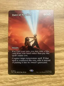 Magic The Gathering Avatar - Force of Negation - (Borderless) 013 NM/M - Image 1